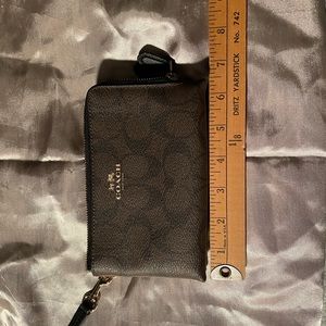 Coach corner zip wristlet